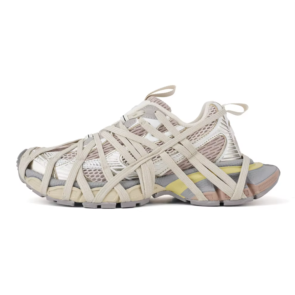 Chaussures de course rétro-futuristes pour l'extérieur, style Mech Vent, à semelle épaisse, pour hom