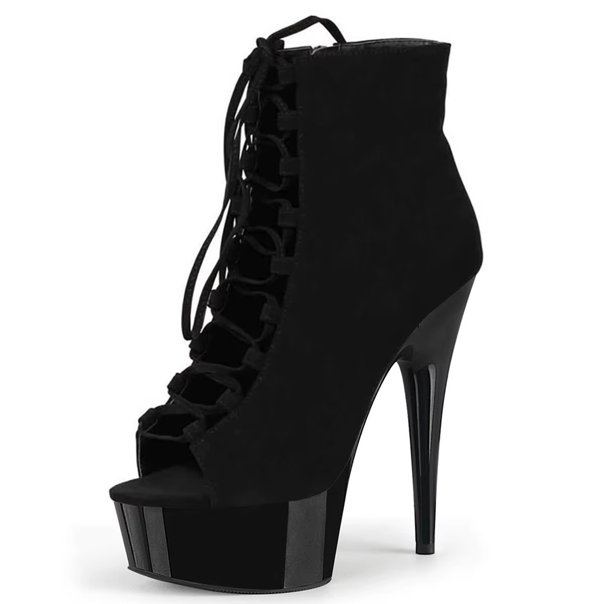 Bottines à lacets de 15cm pour femmes, chaussures à talons dénudés de 8 pouces, plate-forme de gladi