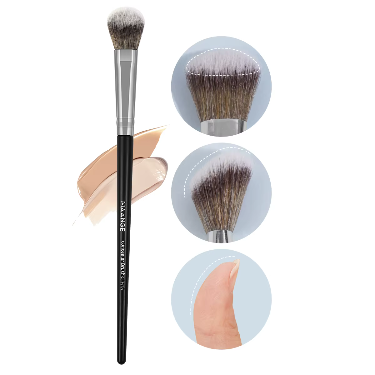MAANGE 5 pièces/ensemble fond de teint correcteur pinceau de maquillage Contour Blush brosse impecca