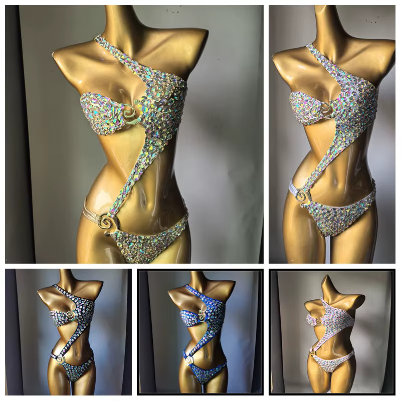 2025 nouvelle mode maillot de bain bar bikinidiamond bikini barre de cristal bikini maillot de bain