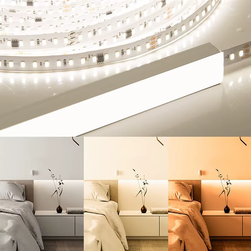 Bande lumineuse LED AC 220V 2835 1-20m 120LED s/m, haute luminosité 220V, blanc/blanc chaud/blanc na
