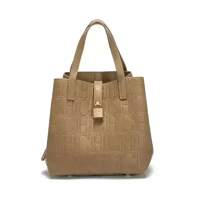 CH – sac à main de grande capacité pour femmes, sac à main avec éléments de lettres, sac à bandouliè