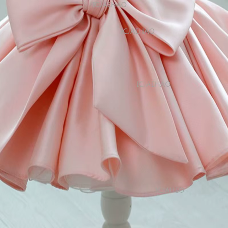 Robe de Princesse Tutu Rose Style Coréen pour Bébé Fille, Tenue de Fête Formelle pour Enfants d'un A