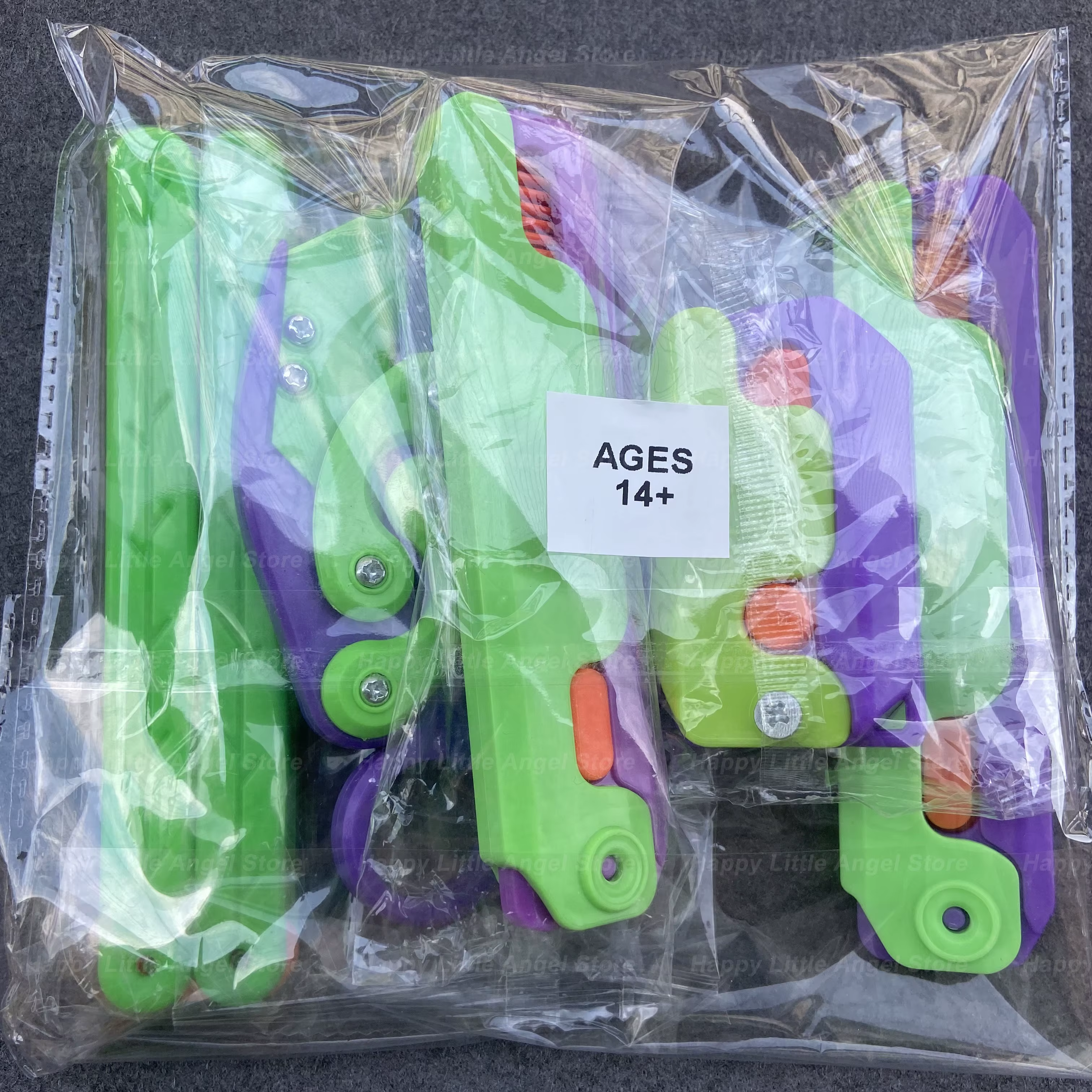 Nouveau couteau à griffes papillon en plastique d'impression 3D, couteau à gravier de carottes, joue