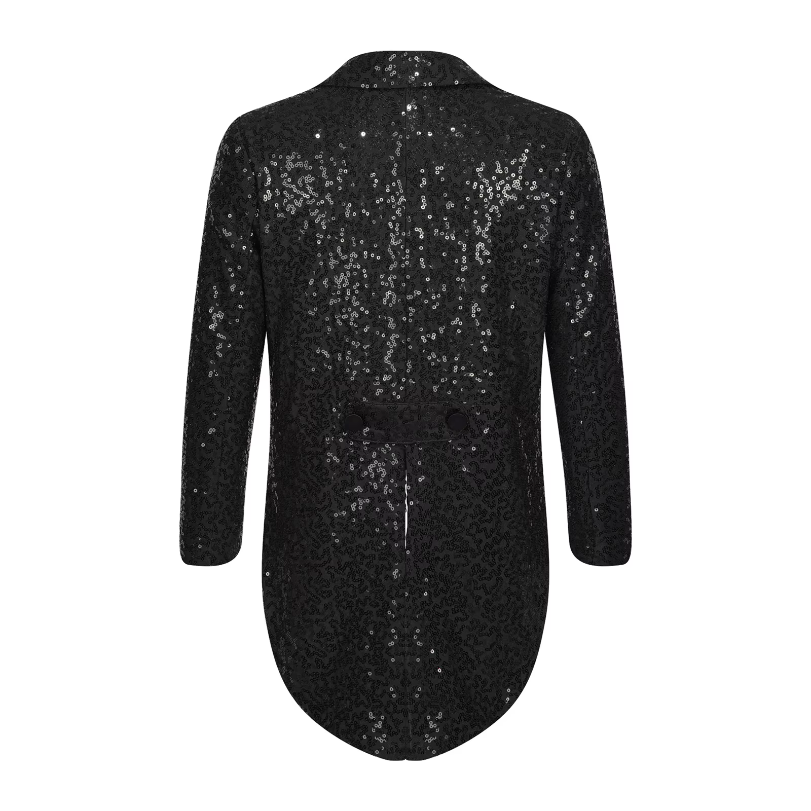Veste de manteau à paillettes pour enfants garçons, coupe classique, smoking avec queues, Blazer bri