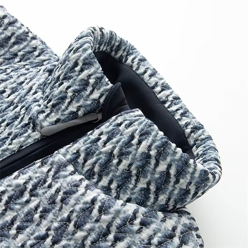 Combinaison matelassée tendance à la mode, nouvelle arrivée printemps 2026, patchwork matelassé, cei