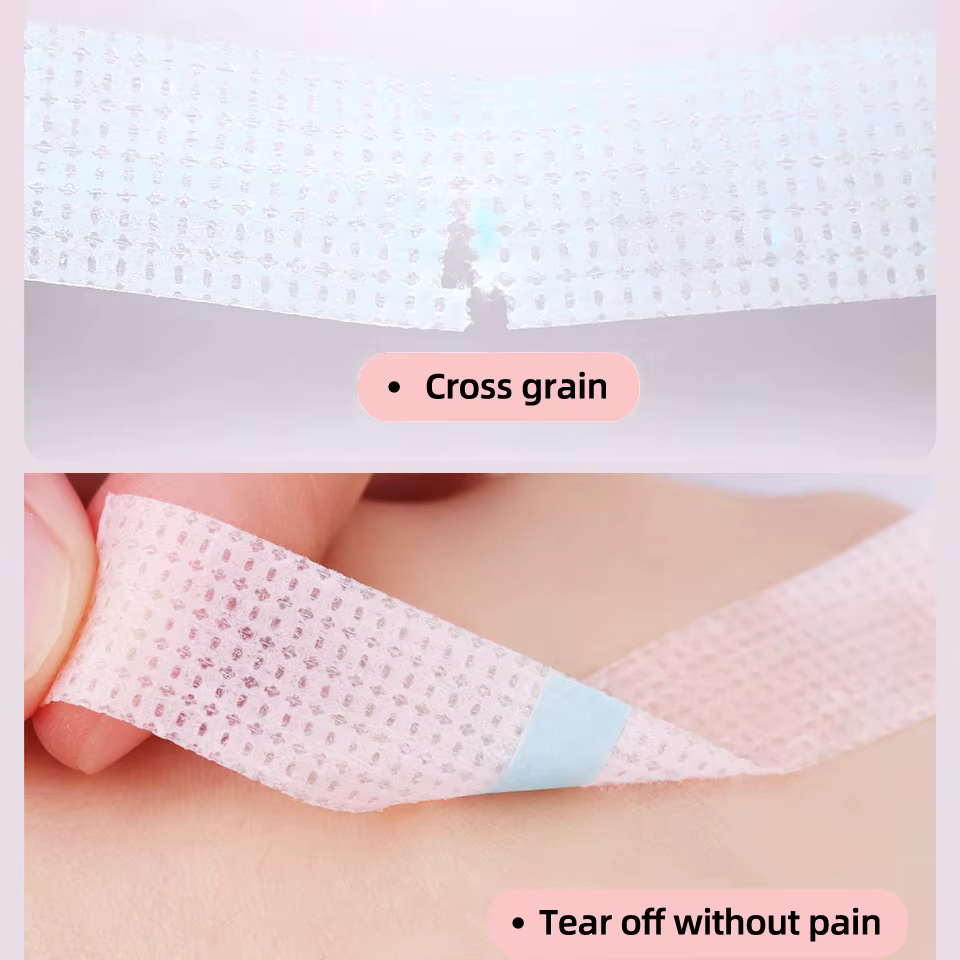 Nouveau ruban de cils en Gel de Silicone Non tissé, respirant, résistant aux sensibles, microporeux,