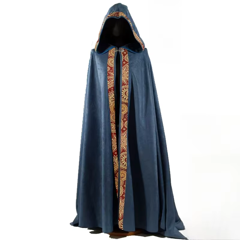 Cape à capuche gothique Vintage pour hommes et femmes, manteau d'halloween, Vampire, diable, magicie