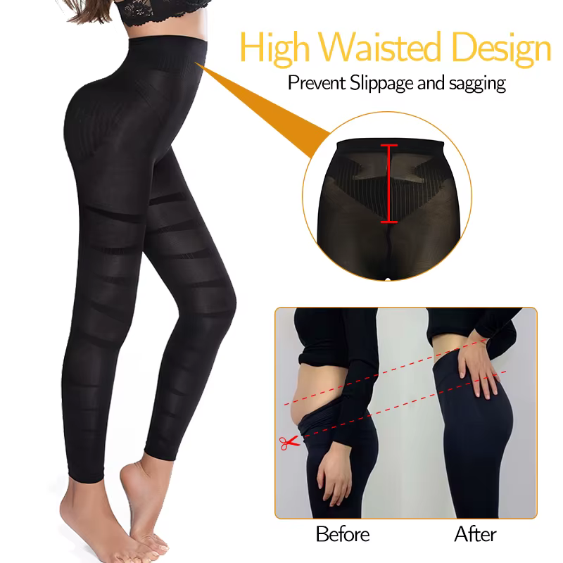 Femmes Legging taille haute nouveaux Leggins ventre contrôle culotte taille formateur minceur pantal