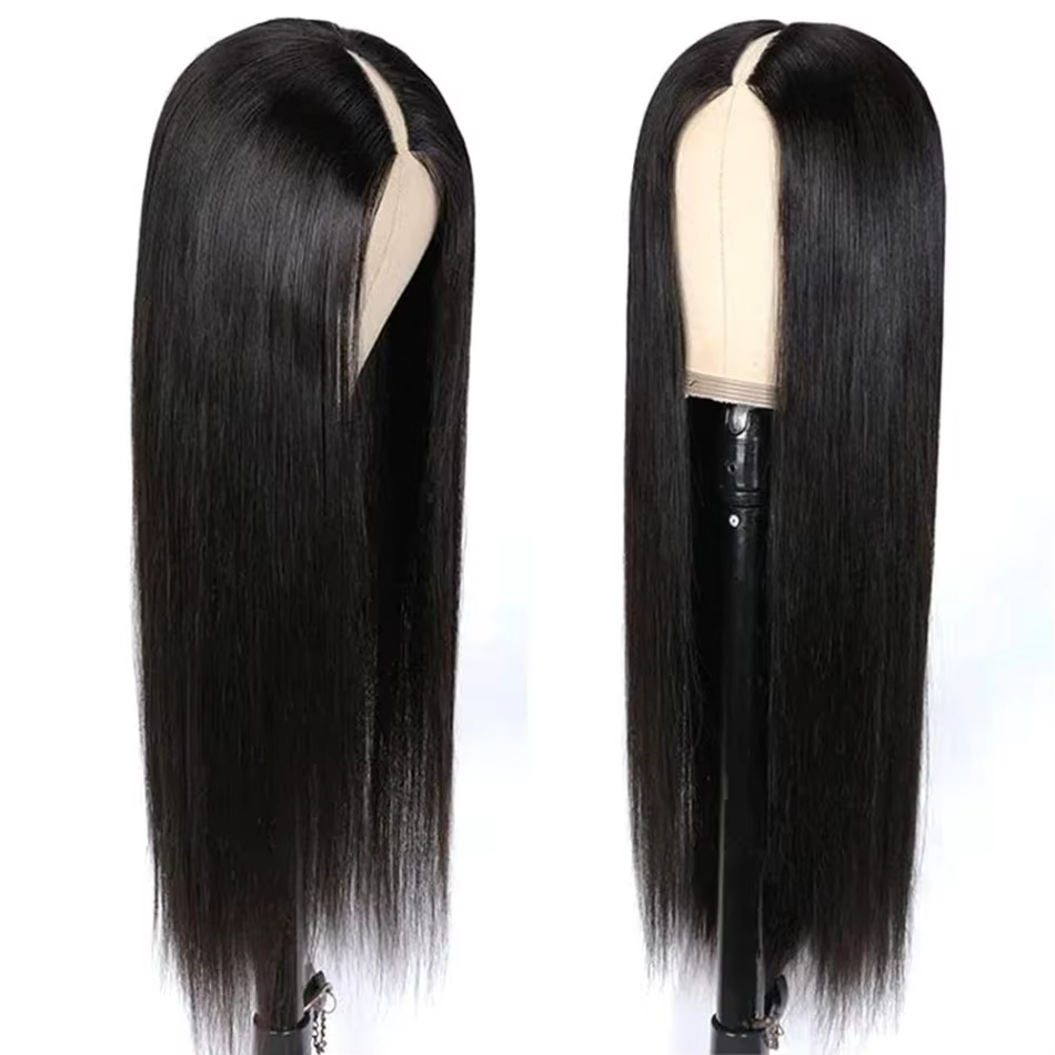 V partie perruques cheveux humains droite brésilienne perruques de cheveux humains pour les femmes n