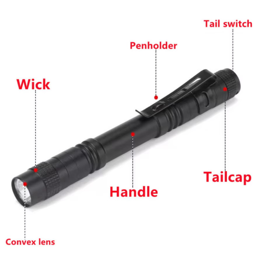 MunLii – Mini lampe de poche Portable à LED, torche ultra-lumineuse, haute luminosité, pour Camping 