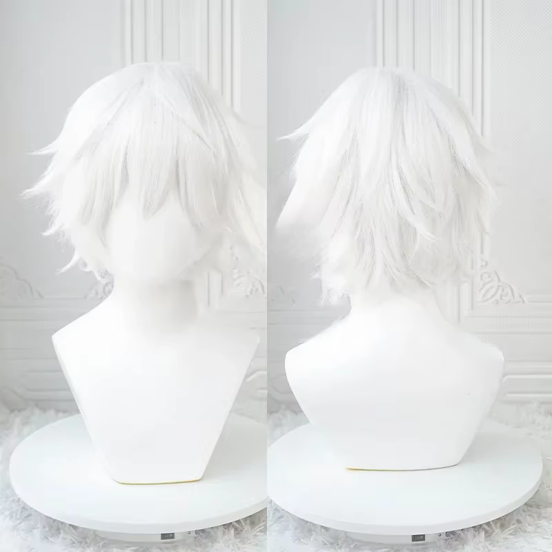 Anime Oke eki Ken Cosplay Perruques, Perruques Courtes, Patch pour les Yeux, Degré de Chaleur, Cheve