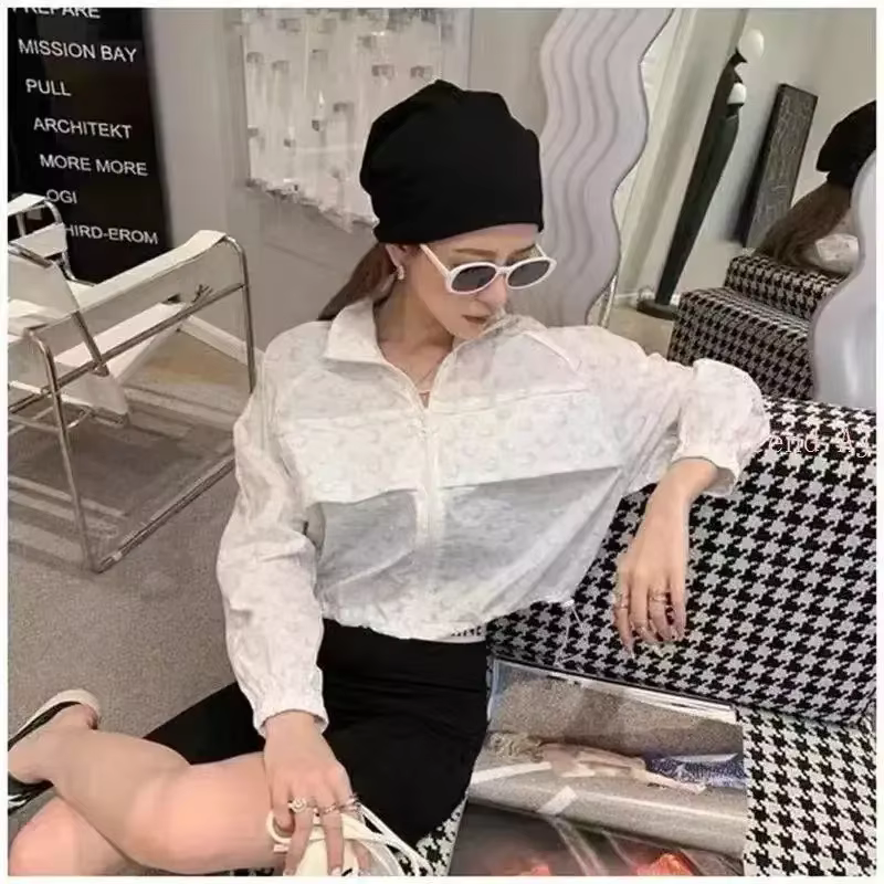 Veste réfléchissante à imprimé lune pour femme, manches longues, protection solaire, style coréen, d
