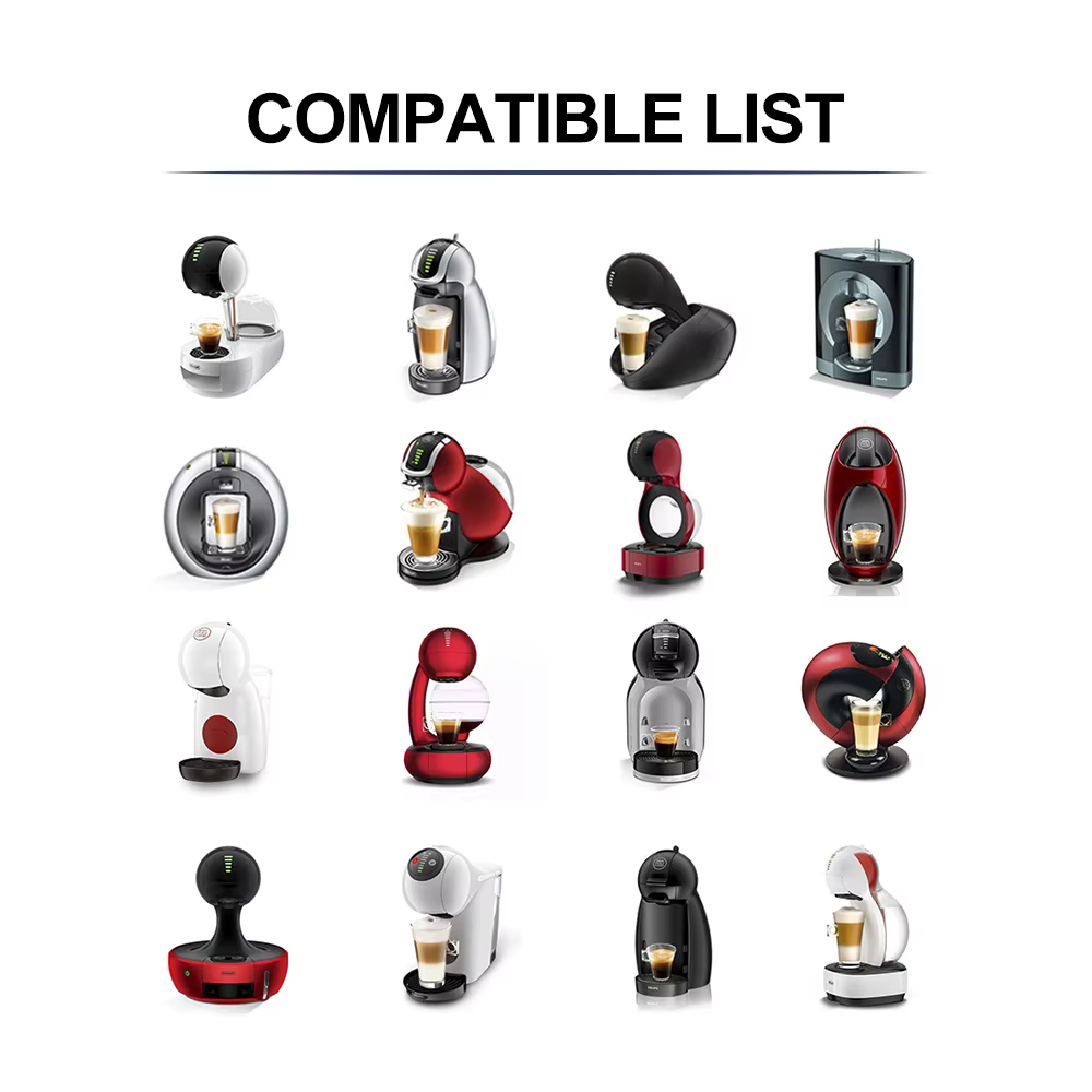 Capsule rechargeable pour Dolce Gusto, manchon en Silicone, acier inoxydable, métal, cafetière Dolci