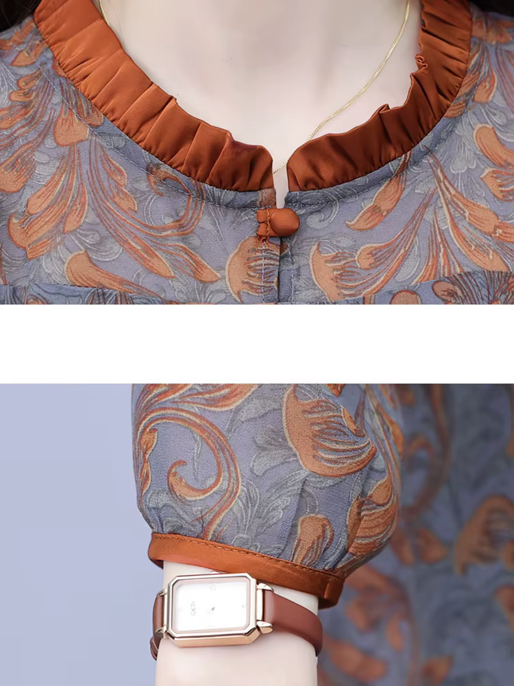 Robe mi-longue à manches longues et col à volants pour femmes, robe de soirée élégante, tambour coré