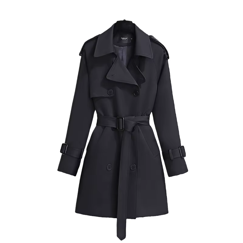 Coupe-vent de Style britannique pour femmes, Streetwear, Trench-coat à Double boutonnage, vestes kak