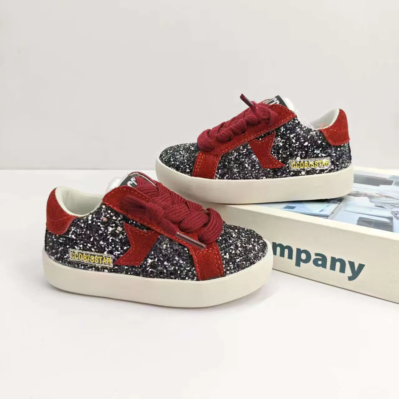 Enfants mode automne printemps enfants étoile conseil chaussure fille couleur bloquant chaussures dé