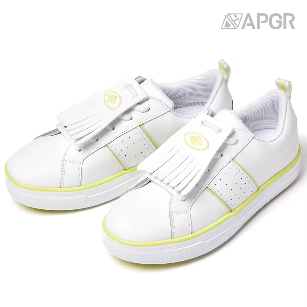 [Apgr] Chaussures de golf Tesl en cuir véritable pour femmes, pour l'entraînement sur le terrain, sa