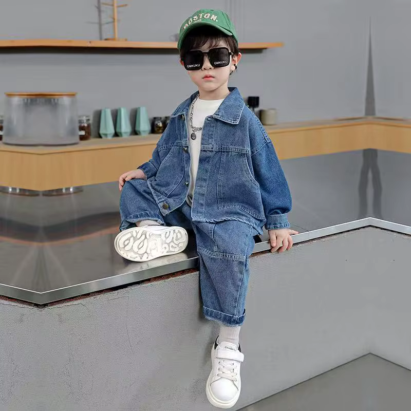 Tenues en coton printemps-automne pour adolescents, sport, cadeau de Noël, enfants 90-150 cm, veste 