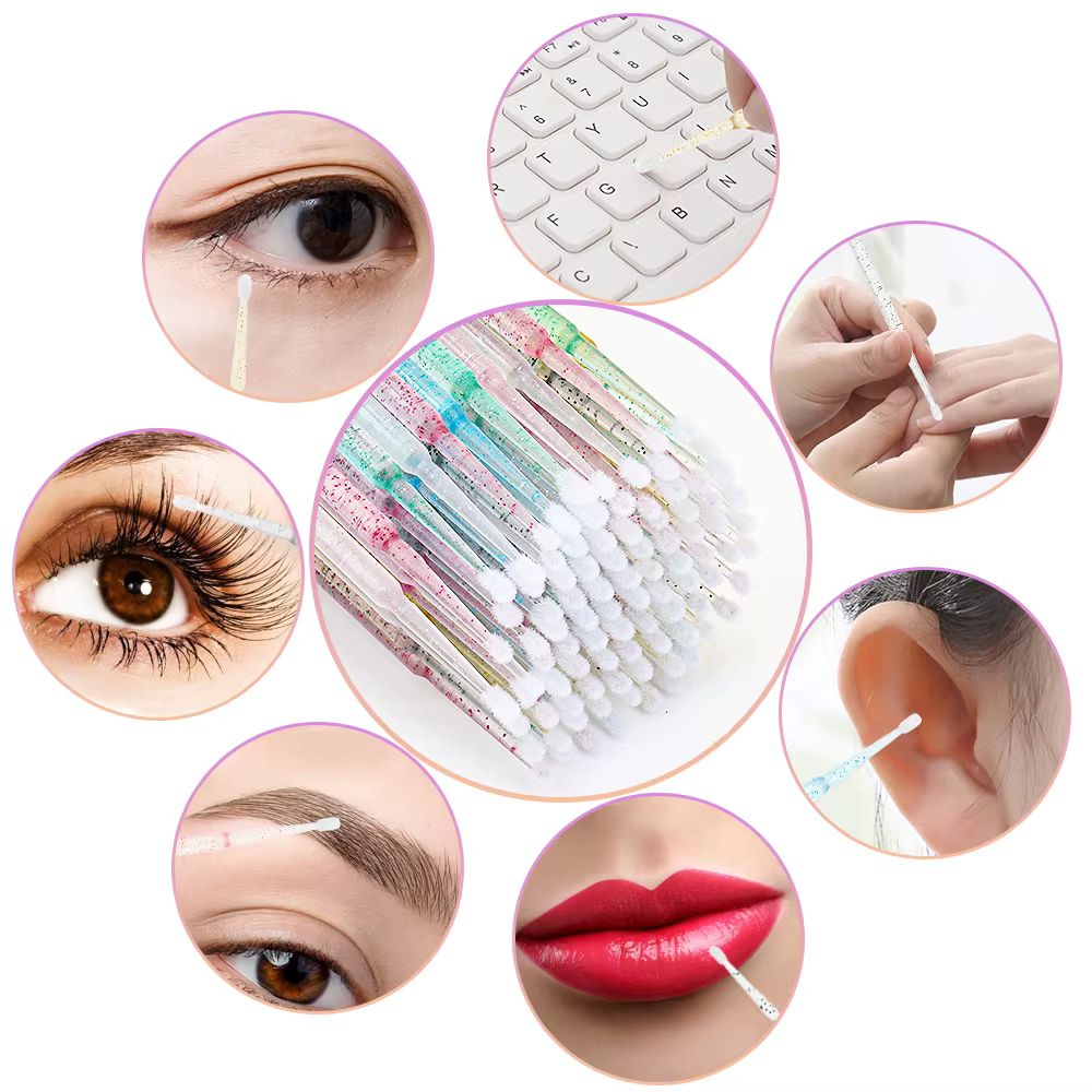 Kit de fournitures d'extension de cils, 200 pièces, bobines de cils jetables, brosses, Micro coton-t