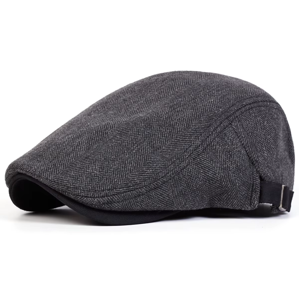 Casquettes de journal rétro à grille à chevrons pour hommes, chapeaux de peintre britannique, casque
