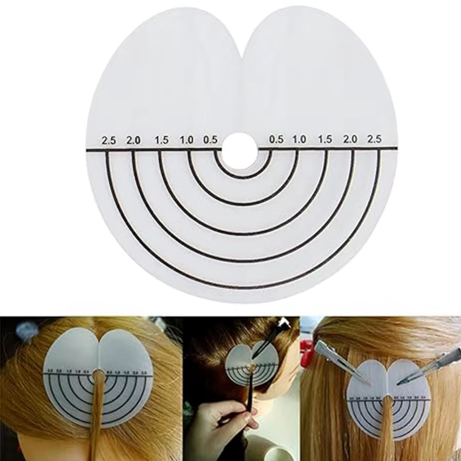 Protections thermiques pour Extensions de cheveux, 10 à 100 pièces, PVC transparent avec échelle, mo