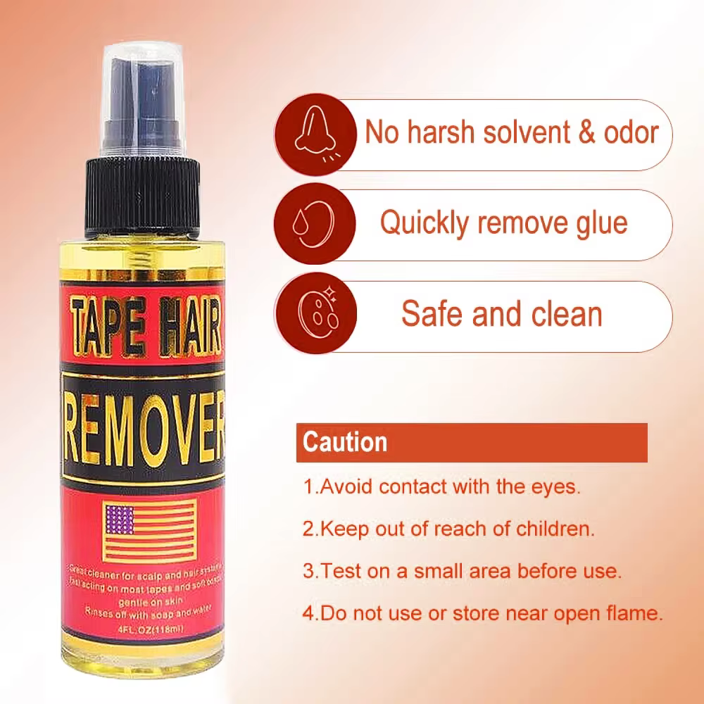 Dissolvant de ruban adhésif pour extensions 118ML, dissolvant de colle pour perruque à action rapide