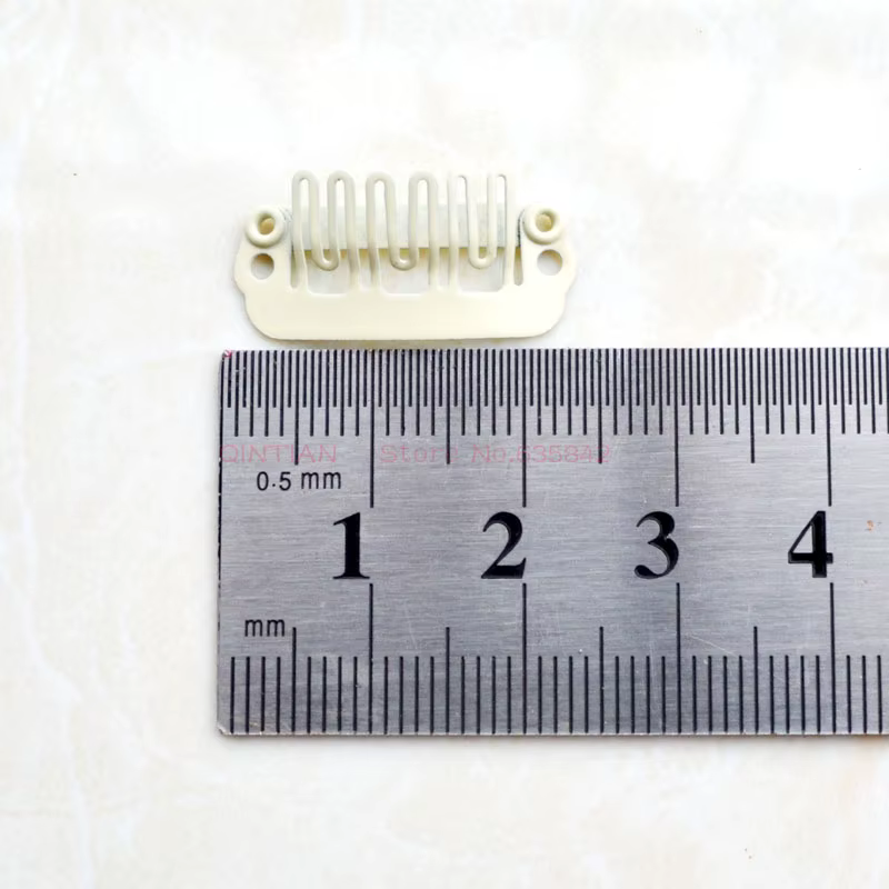 Mini pinces pour extension de cheveux, 100 pièces, 23mm, peignes en acier inoxydable, pour perruque,