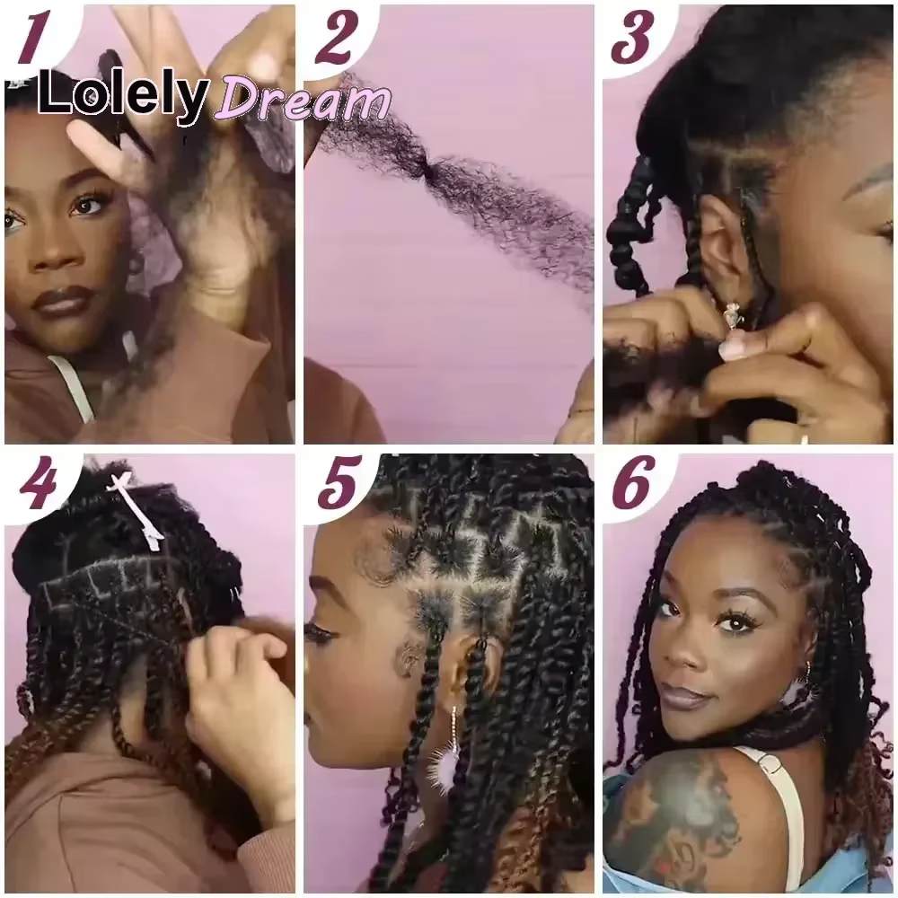 Cheveux humains Afro crépus en vrac de qualité supérieure 4C, 10 à 20 pouces, noir naturel, 100% che