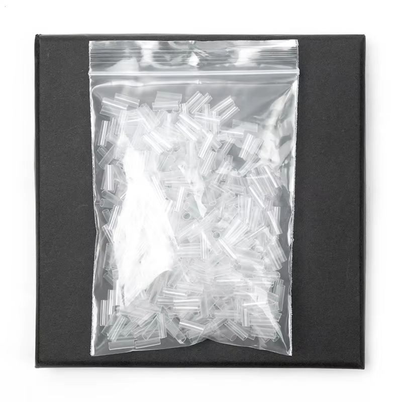 Tubes thermorétractables pour Extensions de cheveux, 500 pièces, sans adhésif, accessoires pour chev