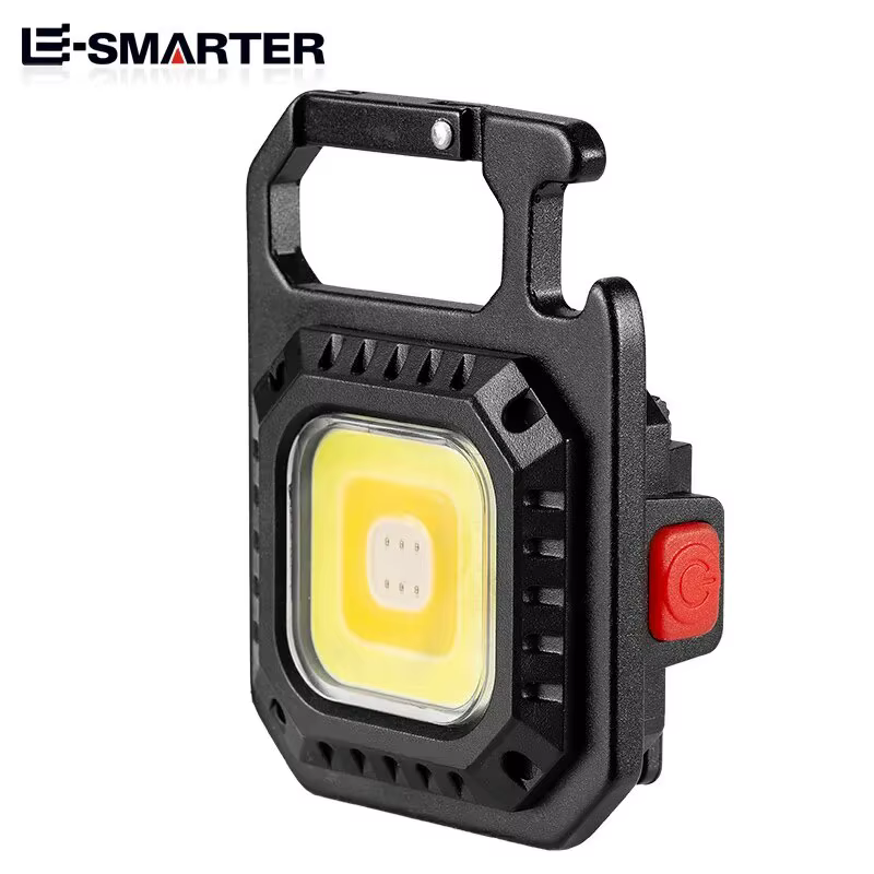 Mini lampe de poche LED portable, porte-clés, lampe multi-source de lumière aste, ouvre-bouteille ma