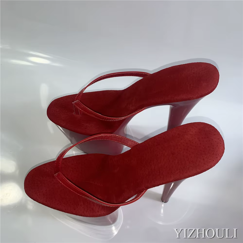 Tongs de Princesse à Talons Aiguilles Sexy de 15 à 20 cm, Chaussures de Boîte de Nuit Personnalisabl