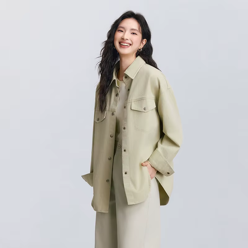 Chemise à manches longues pour femme Semir, mi-longue, oversize, nouvelle collection printemps 2025,