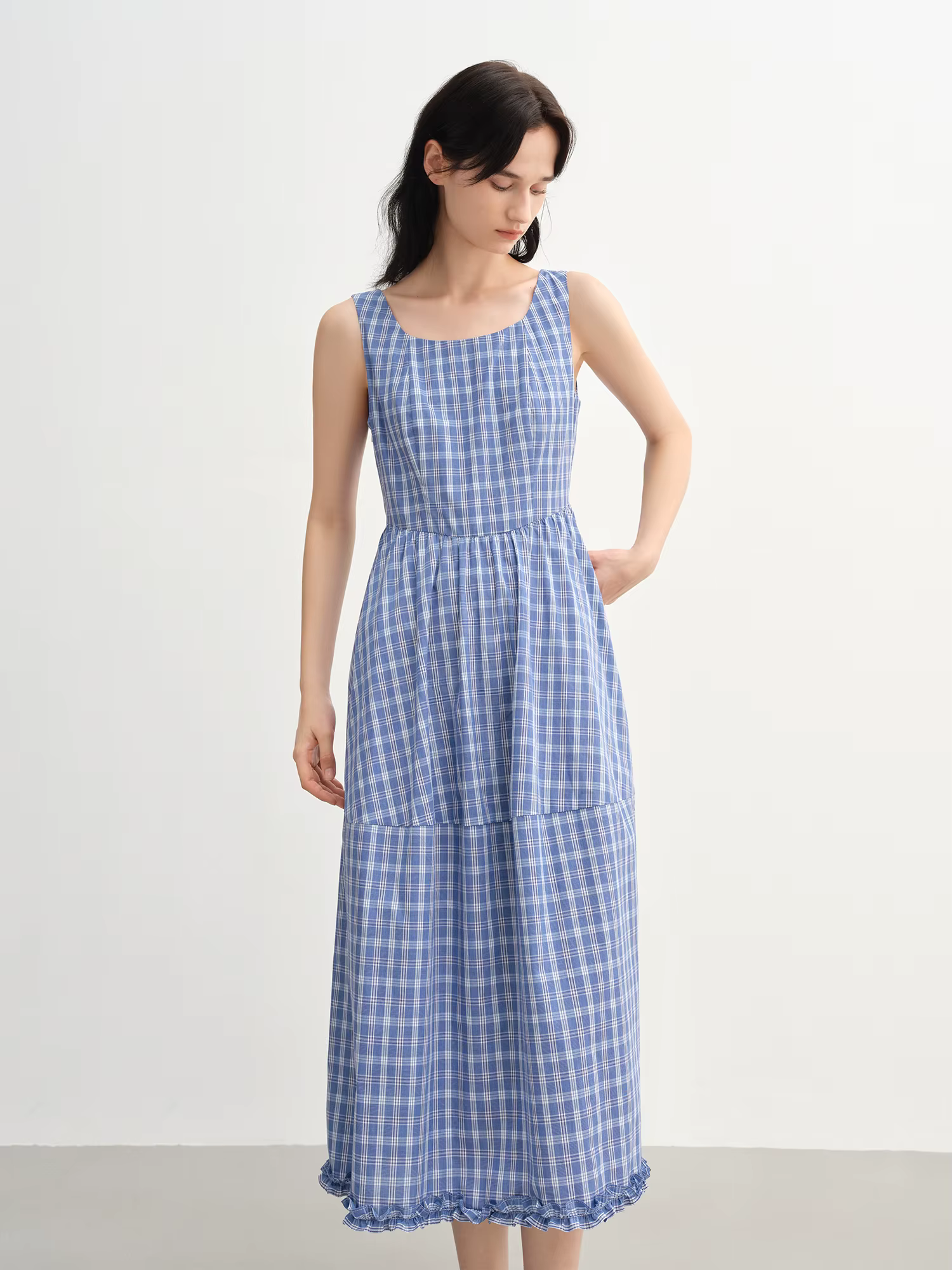 DUSHU 2025 Robe trapèze d'été pour femme améliorant la courbe – Taille profilée et bretelles d'inspi