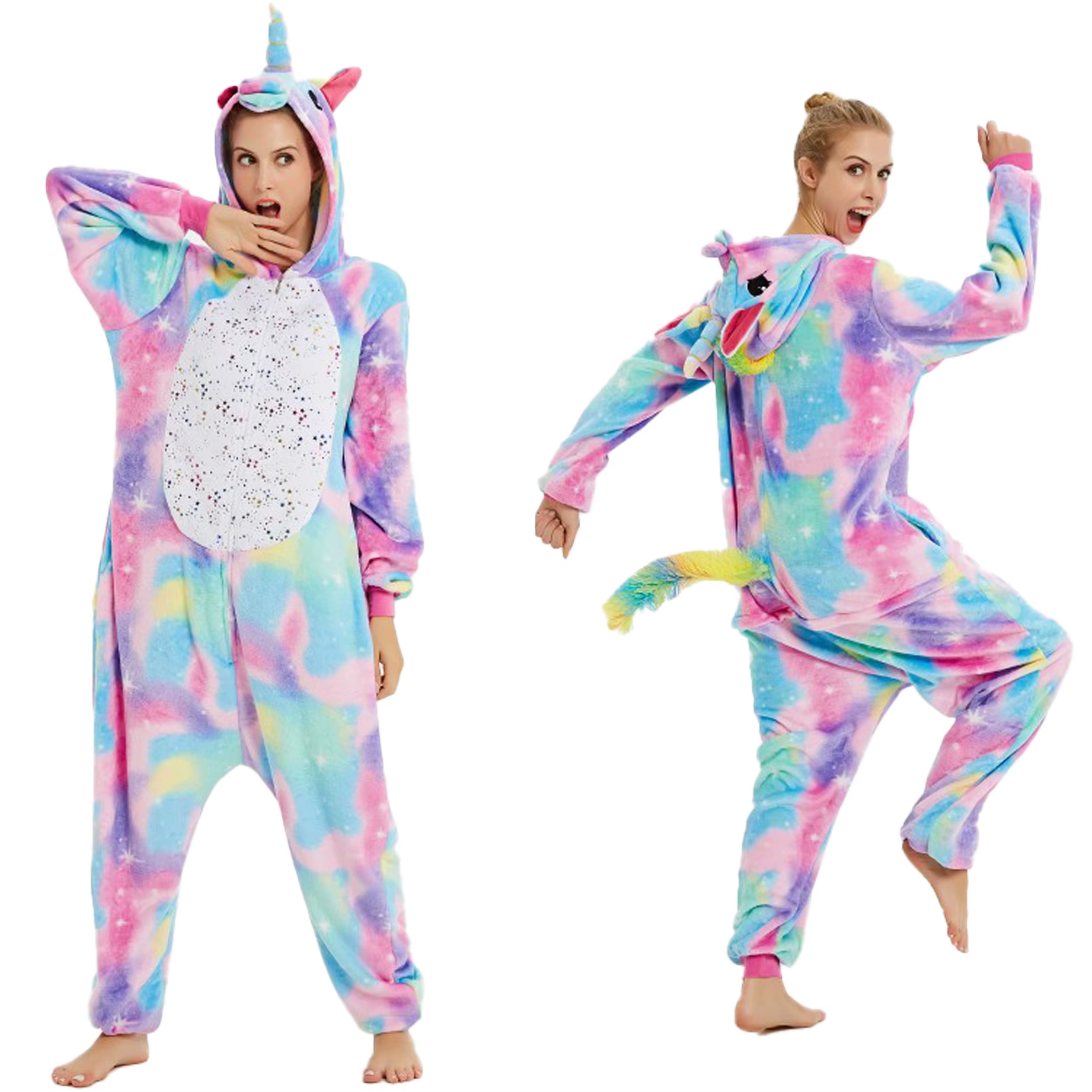 Kigurumi licorne une pièce pyjamas femmes hiver ensemble flanelle dessin animé Cosplay vêtements de 