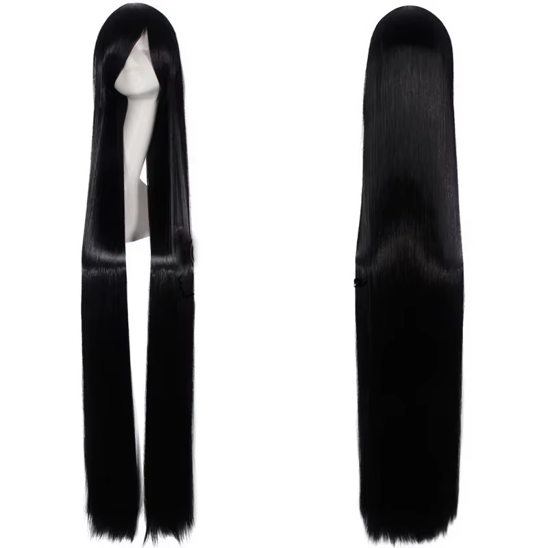 Perruque synthétique longue et lisse pour femmes, perruque universelle de Cosplay de dessin animé, p