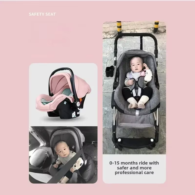3in1 bébé poussette haute paysage bébé landau portable bébé poussette multifonctionnel nouveau-né la