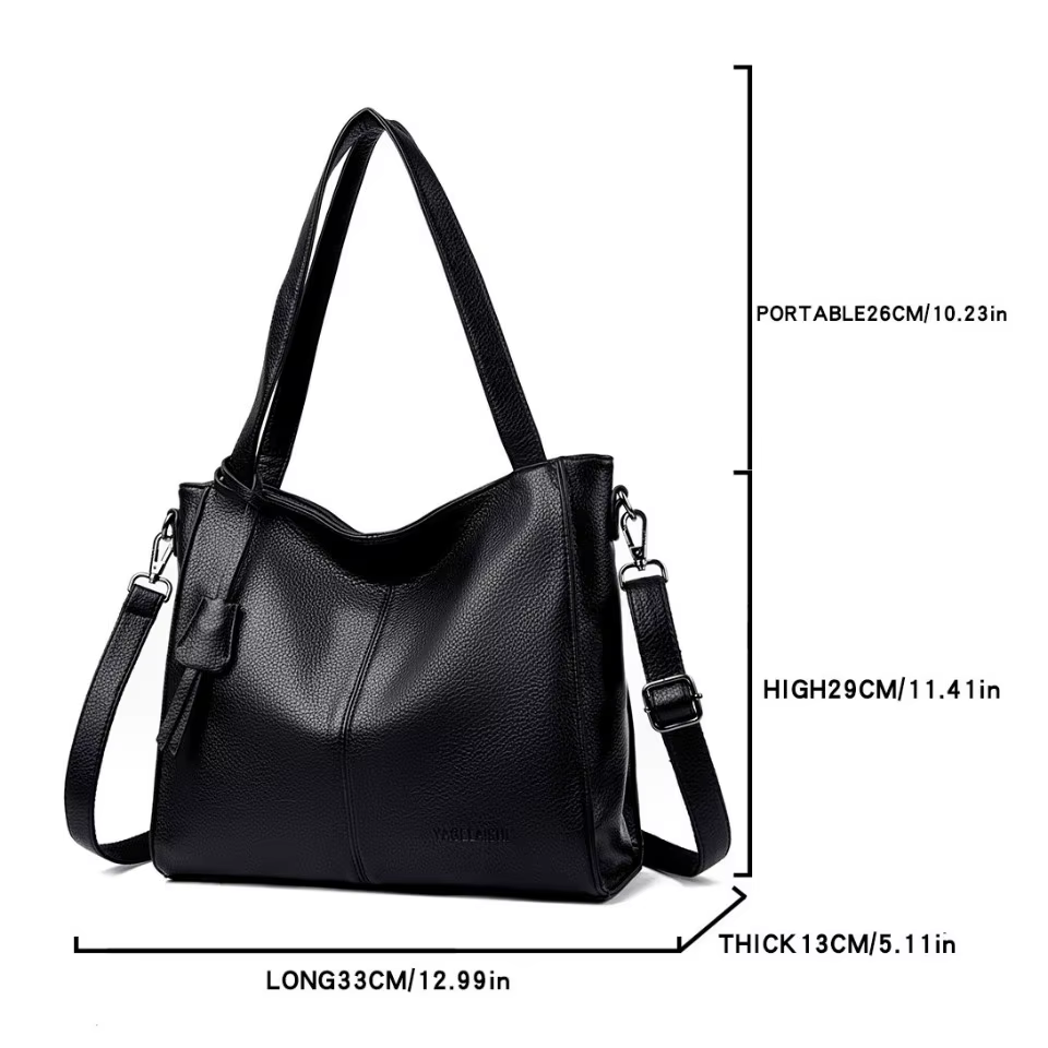 Véritable marque Top qualité en cuir Sac fourre-tout décontracté sacs à Main de luxe femmes sacs con