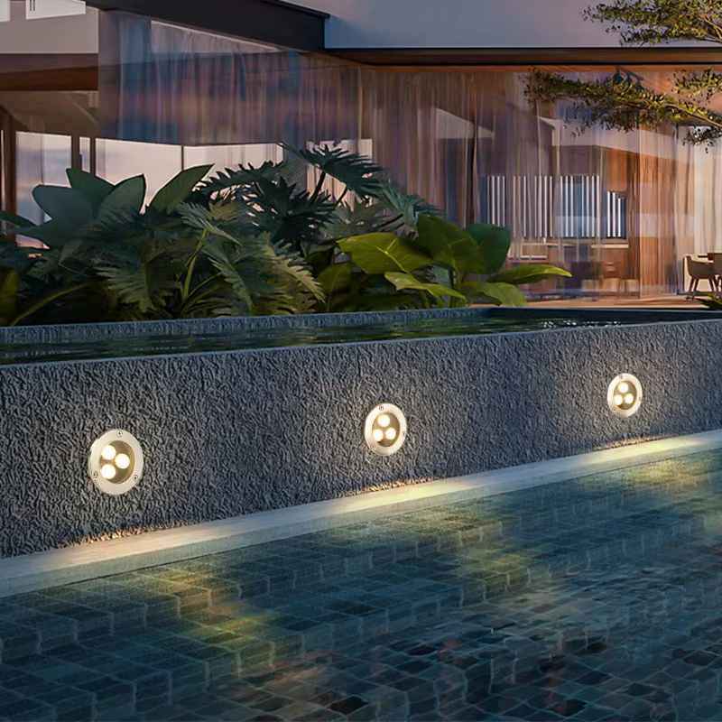 Spot Lumineux LED Fin et Encastrable, Imperméable Conforme à la Norme IP67, Éclairage d'Extérieur, I