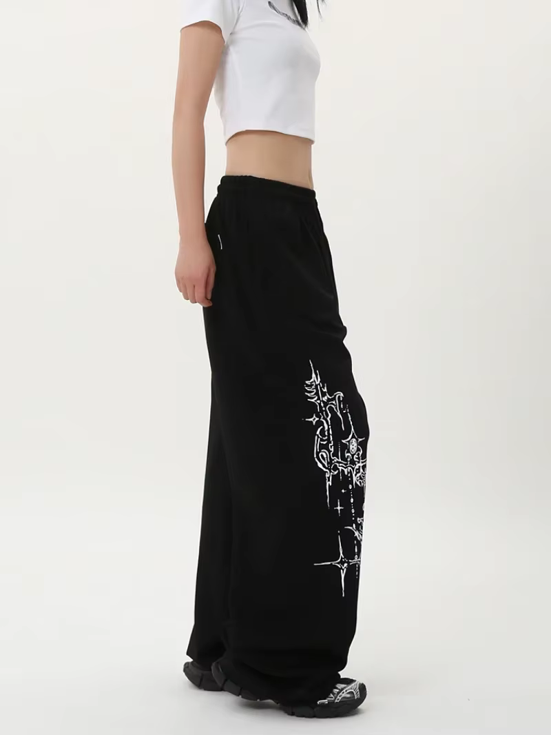 Pantalon de danse Jazz pour femmes, tendance de danse de rue, pantalon de survêtement ample de rue r