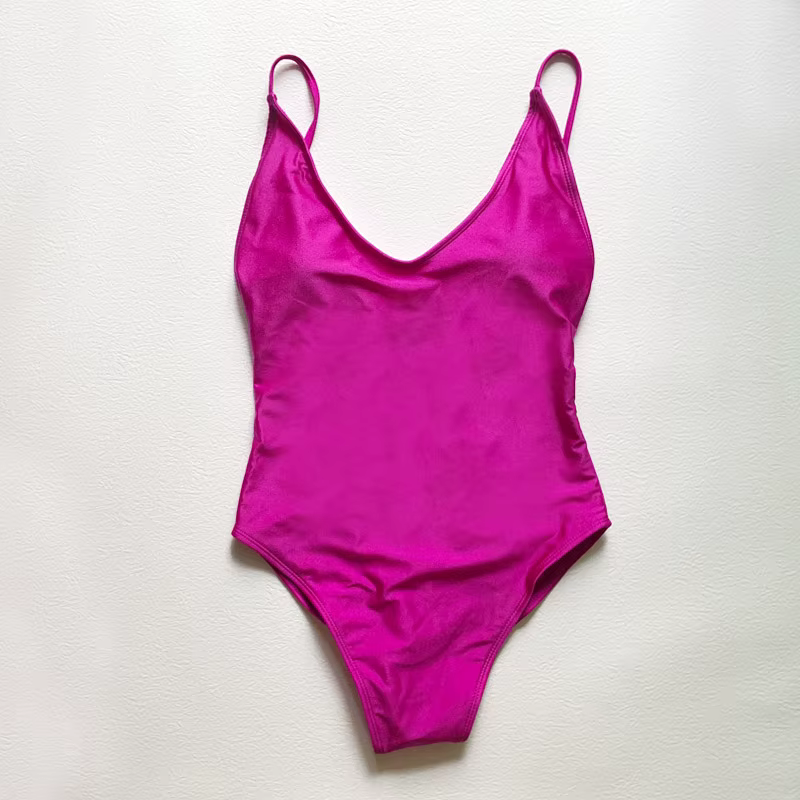Sexy rembourré solide maillot de bain femmes une pièce maillot de bain 2025 nouveaux Bikinis maillot