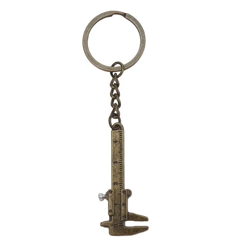 Porte-clés pied à coulisse créatif pour hommes et femmes, accessoires de bijoux, cadeau de noël, Gad