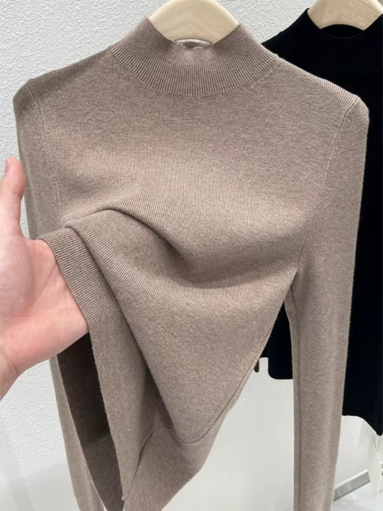AOSSVIAO Pulls à col roulé pour femme, collection Automne Hiver 2026, mode, coupe ajustée, couleur u