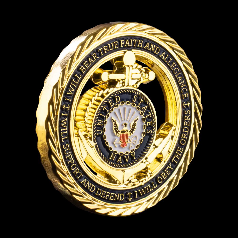 Pièce de défi de la marine des états-unis, pièces commémoratives USN, souvenirs et cadeaux du départ
