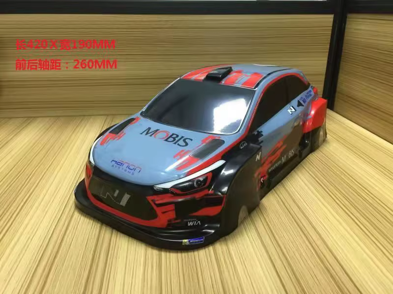 Coque de carrosserie peinte en PVC, 9 styles, accessoires pour voitures de course R/C à échelle 1/10