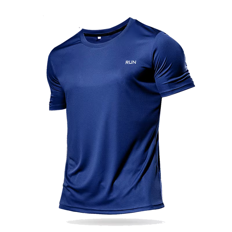 Haute qualité Polyester hommes course t-shirt séchage rapide Fitness chemise entraînement exercice v
