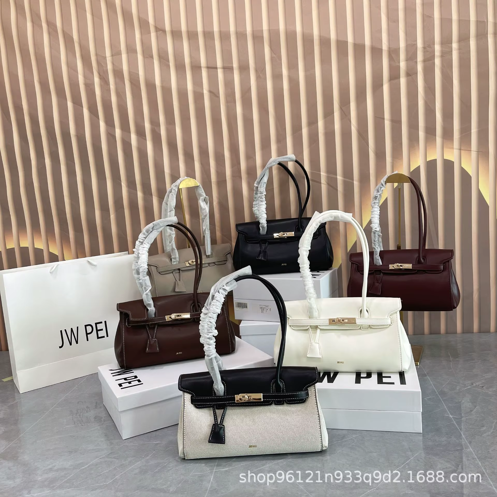 Sac à main 2026JW PEI Law Stick pour femme – Petit format, avec serrure, à porter à l'épaule ou sous