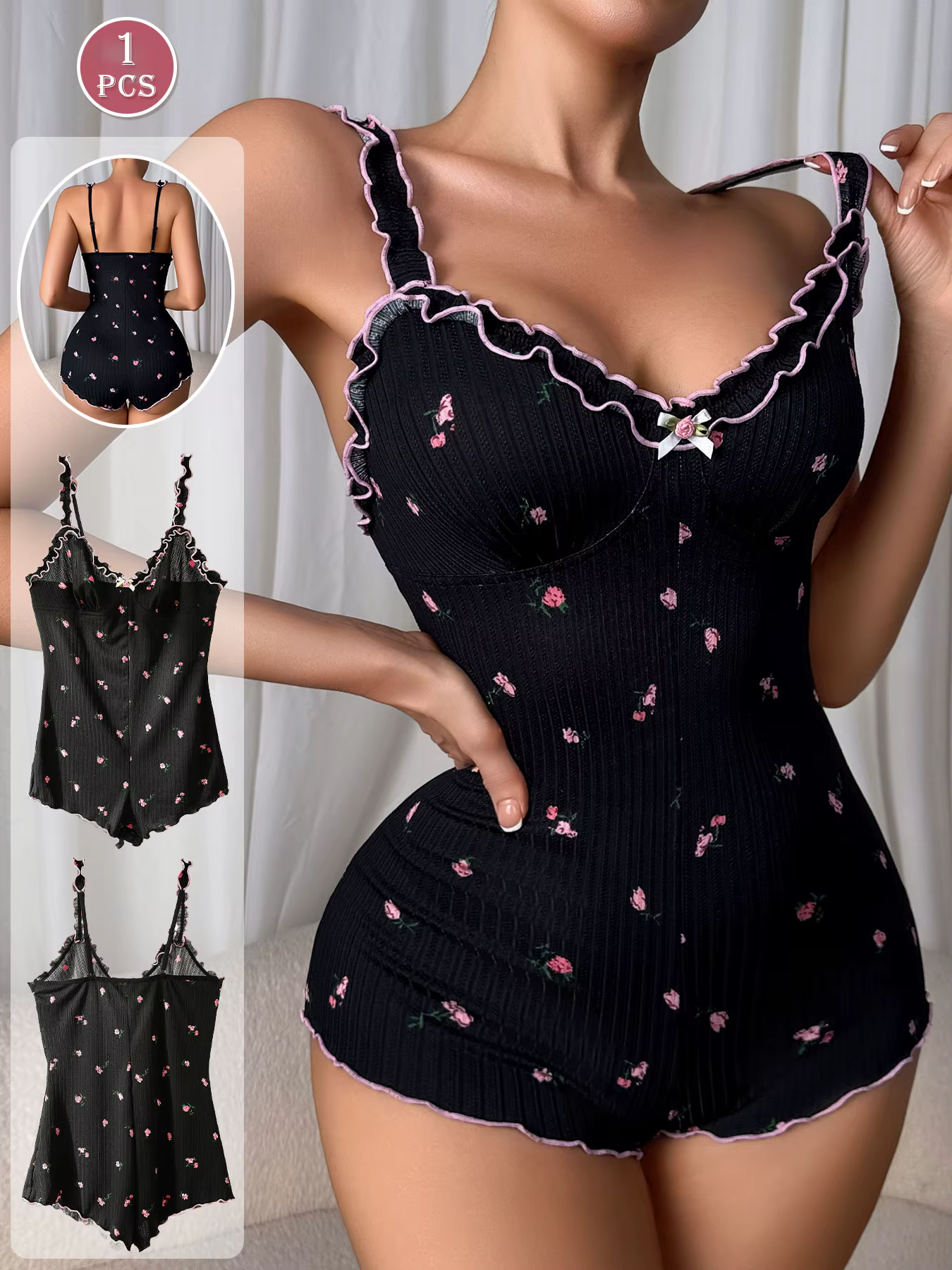 Combinaison de pyjama sans manches pour femmes, adaptée au sommeil et aux vêtements décontractés, vê