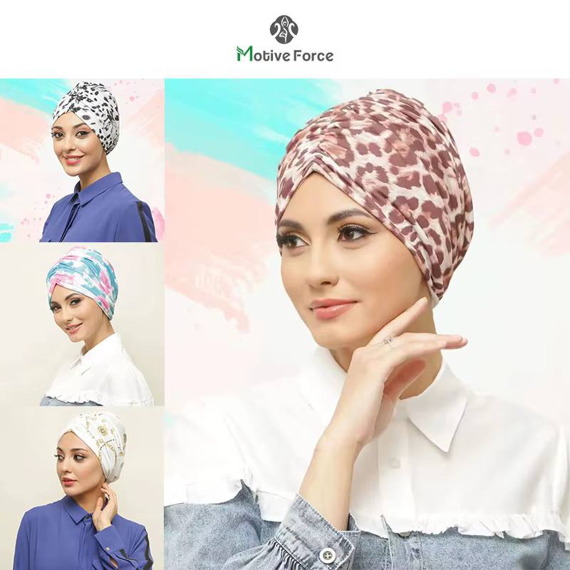Musulman instantané Turban Abaya Hijab sous-capuchon Abayas Hijabs casquette pour femme Jersey robe 