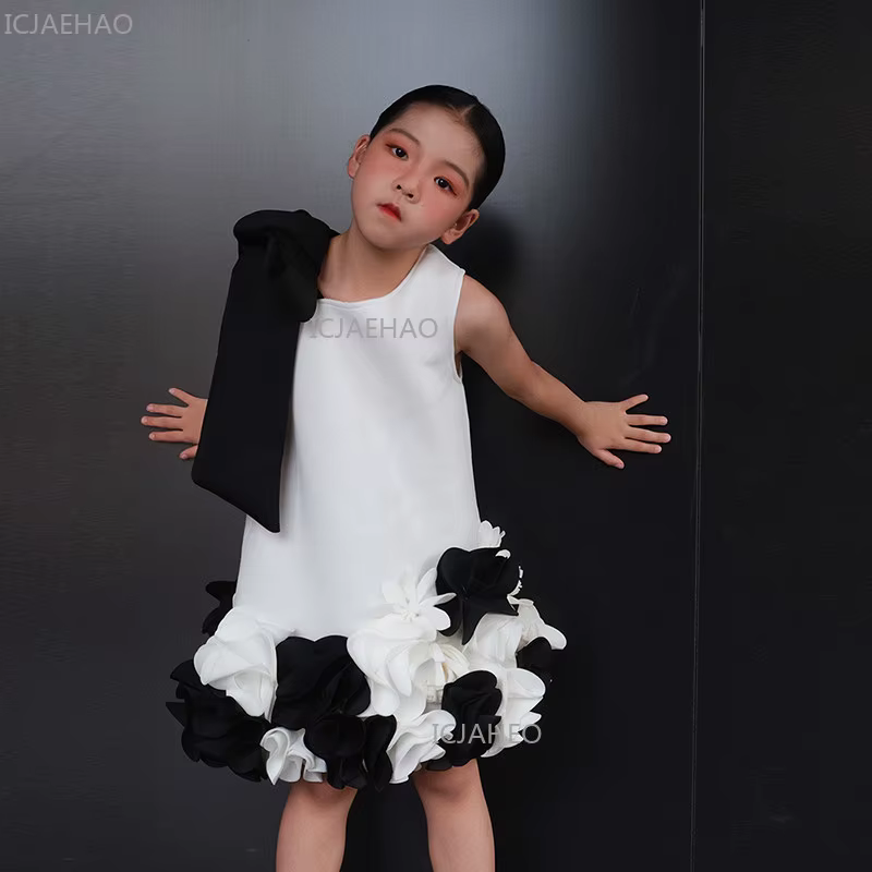 Robe de soirée pour bébé fille, tenue de cérémonie pour enfants, costume de princesse pour le premie